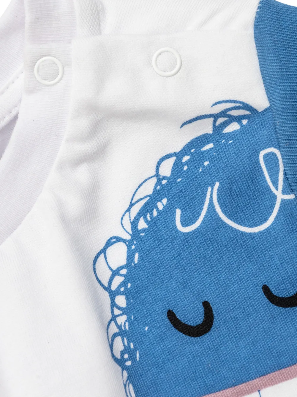 Stella McCartney Kids T-shirt met monsterprint Blauw