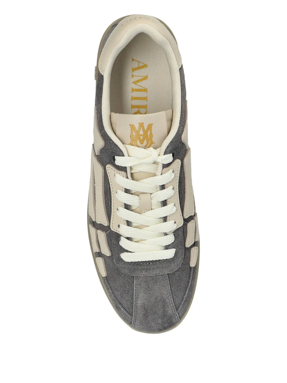 AMIRI skeleton-detail suede trainers Grey