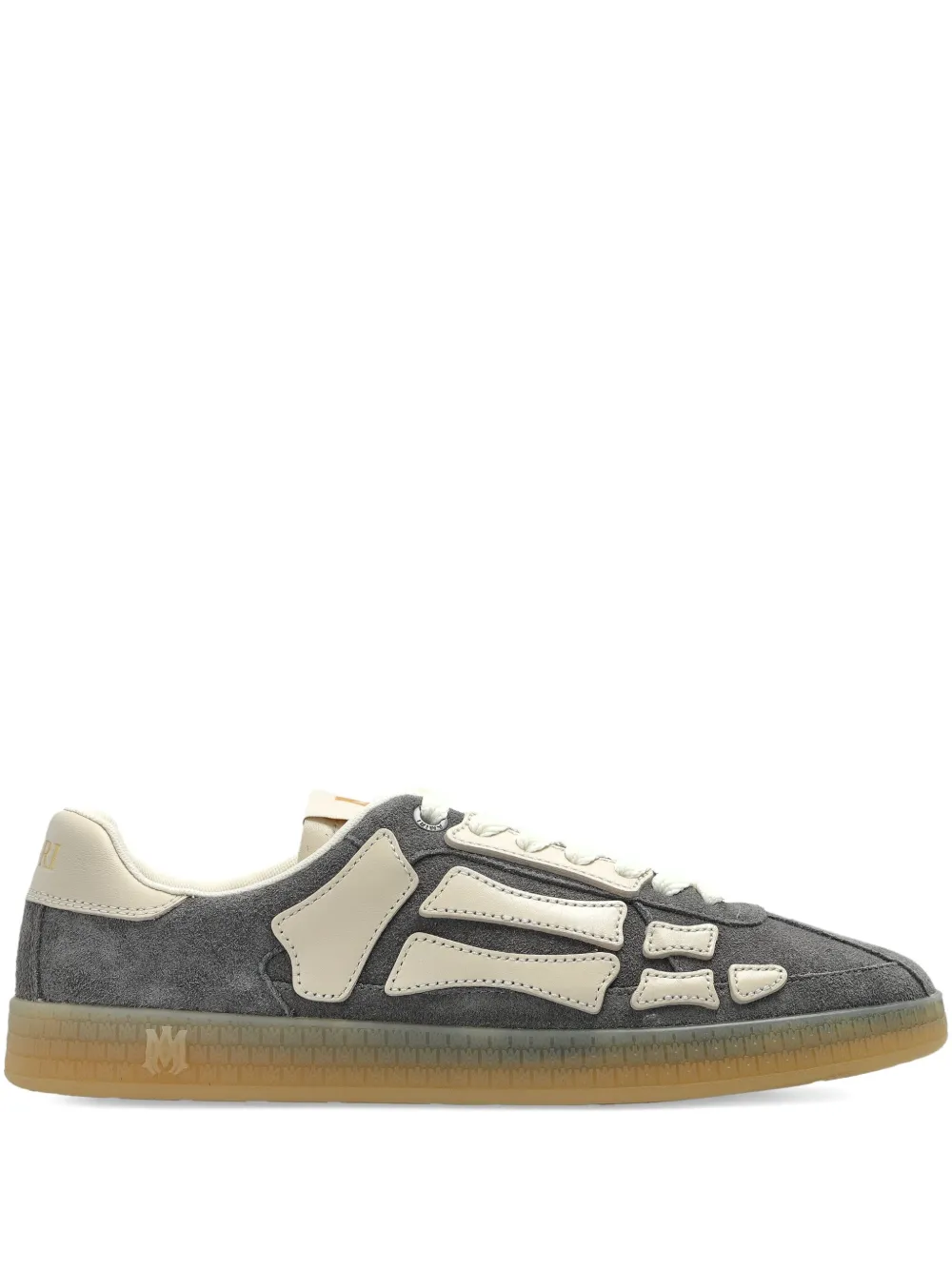 AMIRI skeleton-detail suede trainers Grey