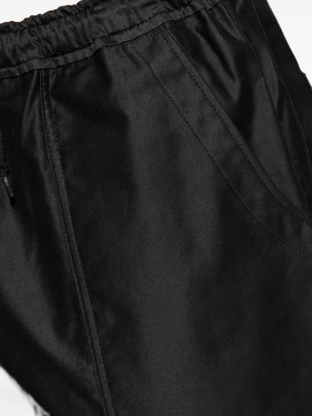 Comme Des Garçons Homme Deux Drawstring Pocket Trousers In Black