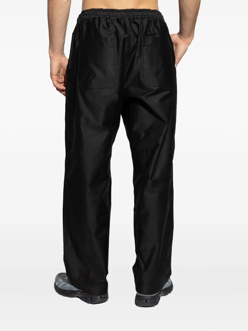 Comme Des Garçons Homme Deux Drawstring Pocket Trousers In Black