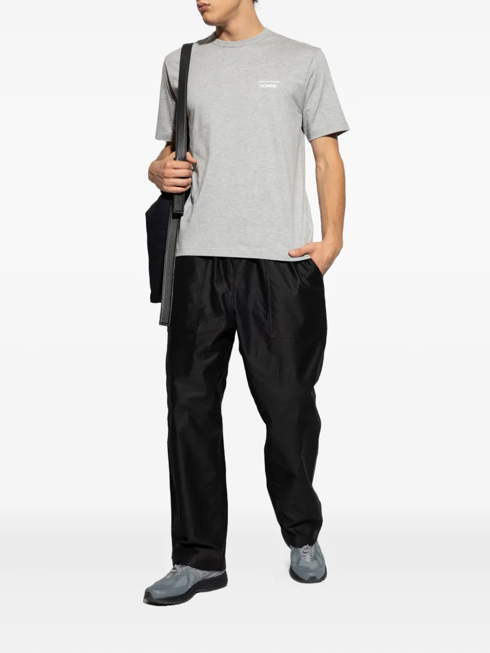 Comme des Garçons Homme logo-print cotton T-shirt - Grijs