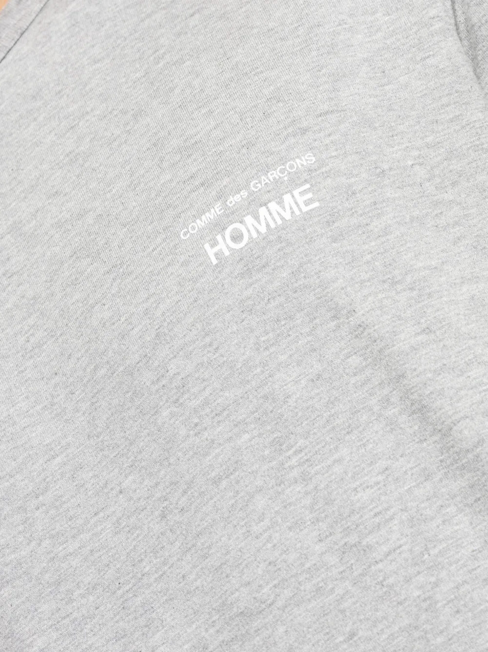 Comme des Garçons Homme Katoenen T-shirt met logoprint Grijs