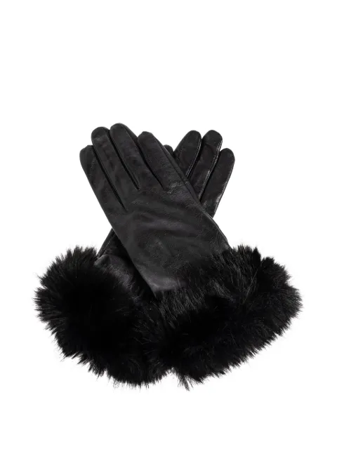 By Malene Birger guantes con puños de pelo
