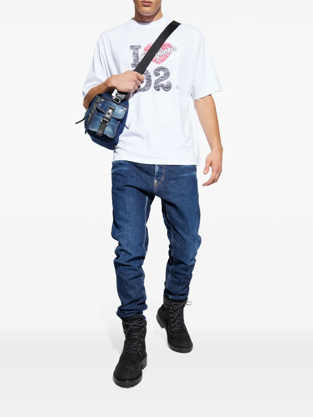 DSQUARED2 x Vaquera cotton T-shirt - Wit
