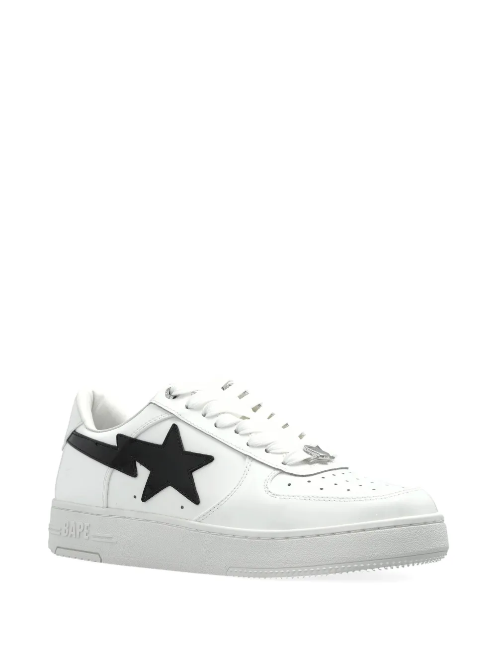 A BATHING APE STA lightning-appliqué sneakers White