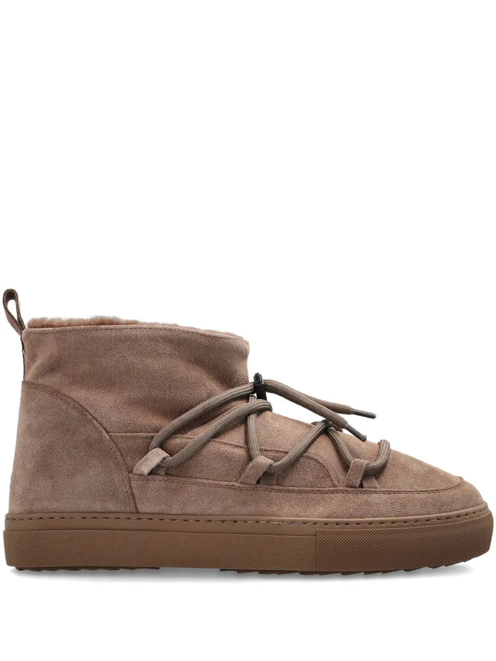 Inuikii Lace-up Suede Boots In Brown