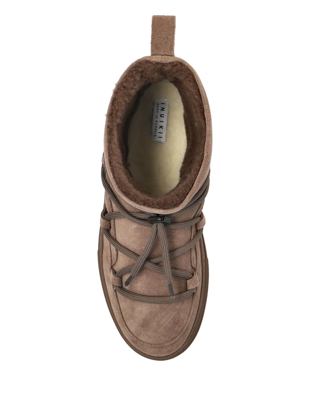 Inuikii Lace-up Suede Boots In Brown