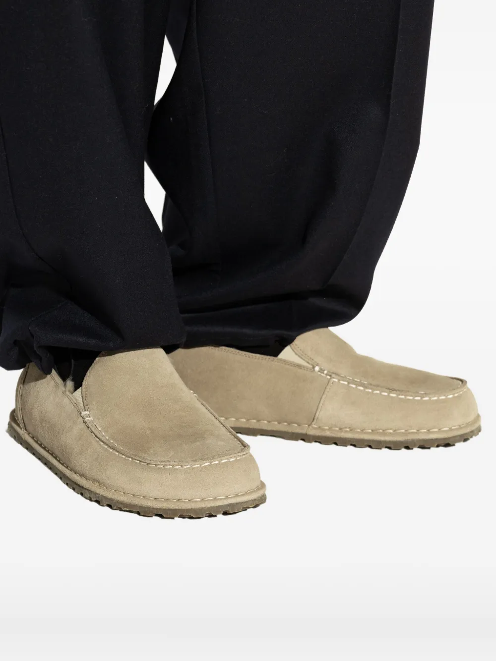 Birkenstock Utti Shearling suede loafers Neutrals