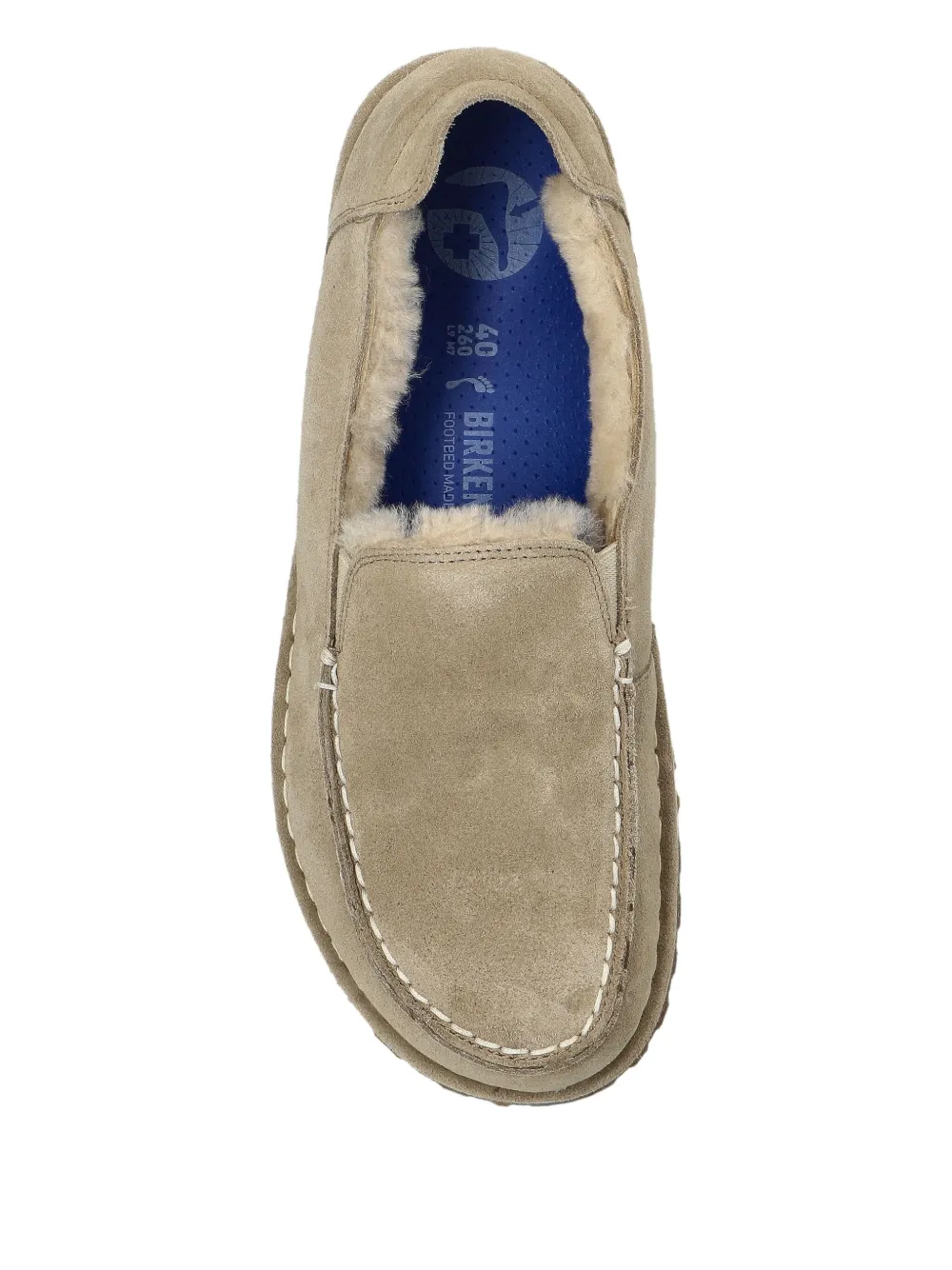 Birkenstock Utti Shearling suede loafers Neutrals