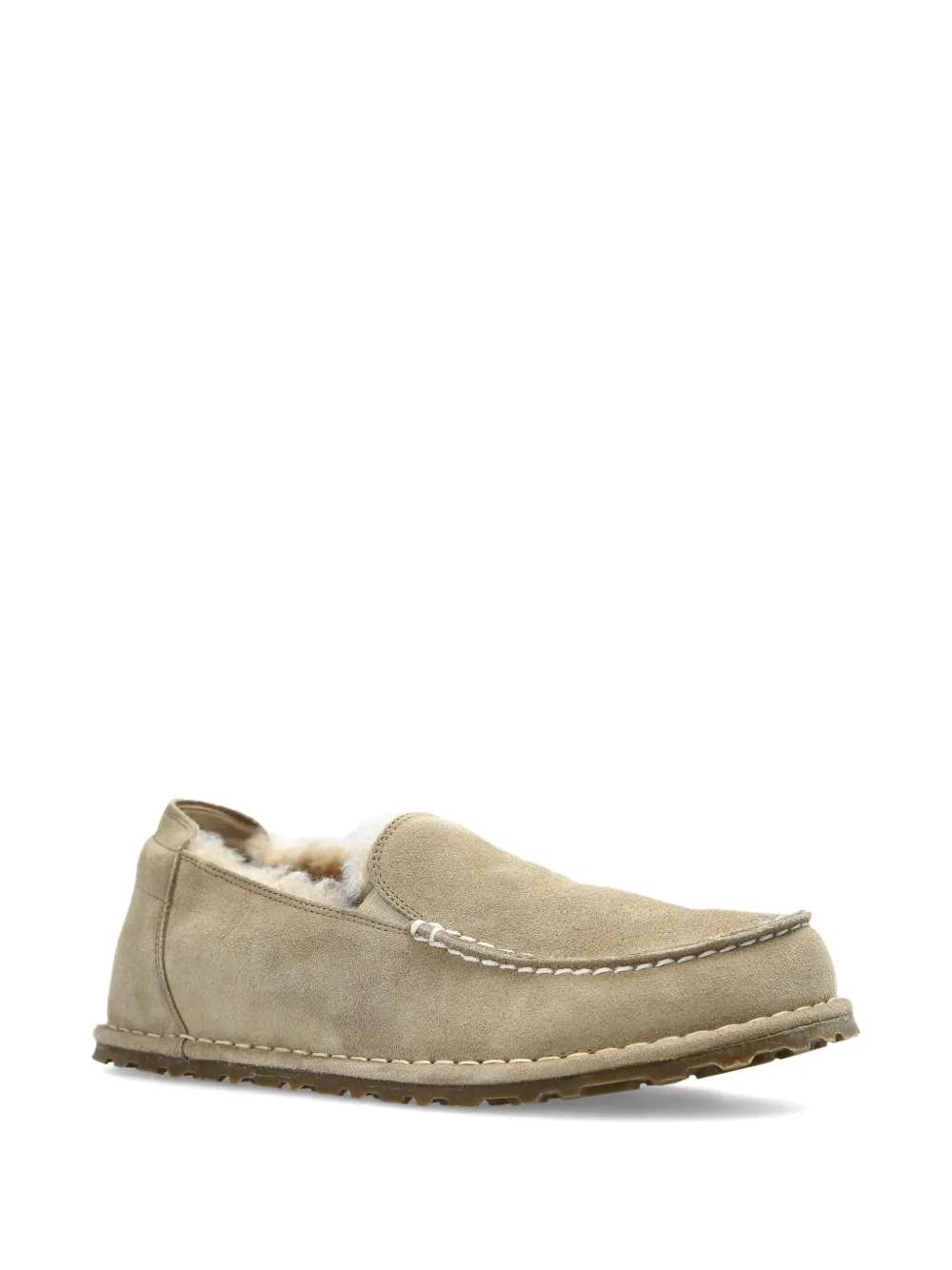 Birkenstock Utti Shearling suede loafers Neutrals