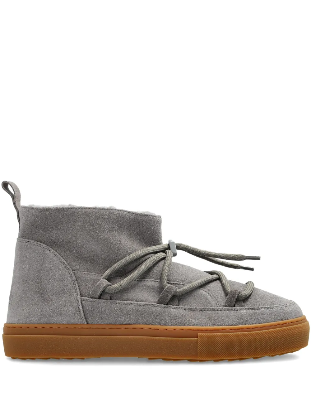 Inuikii lace-up suede boots Grey