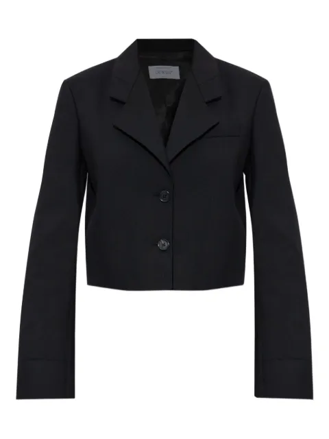 Off-White blazer corto con logo estampado