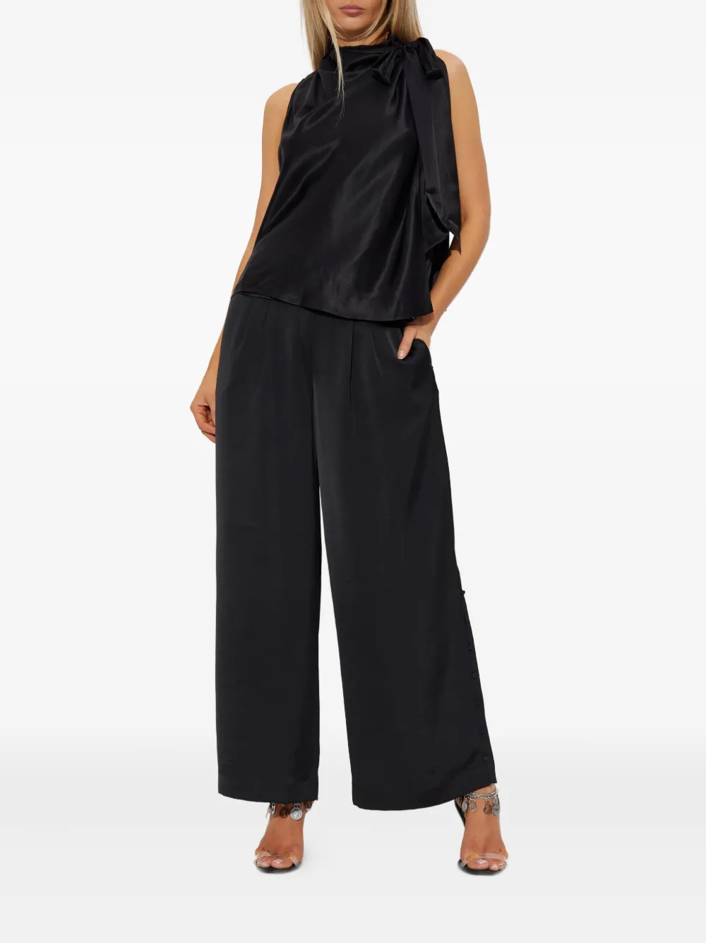 AllSaints Leanna broek - BLACK