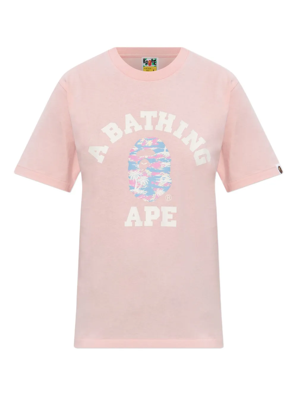 A Bathing Ape Ape Head T-shirt In Pink