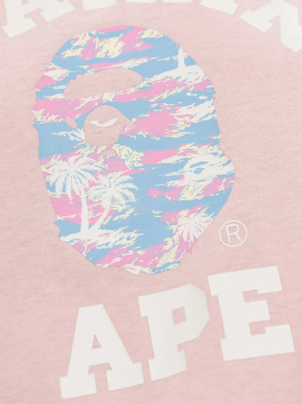 A Bathing Ape Ape Head T-shirt In Pink