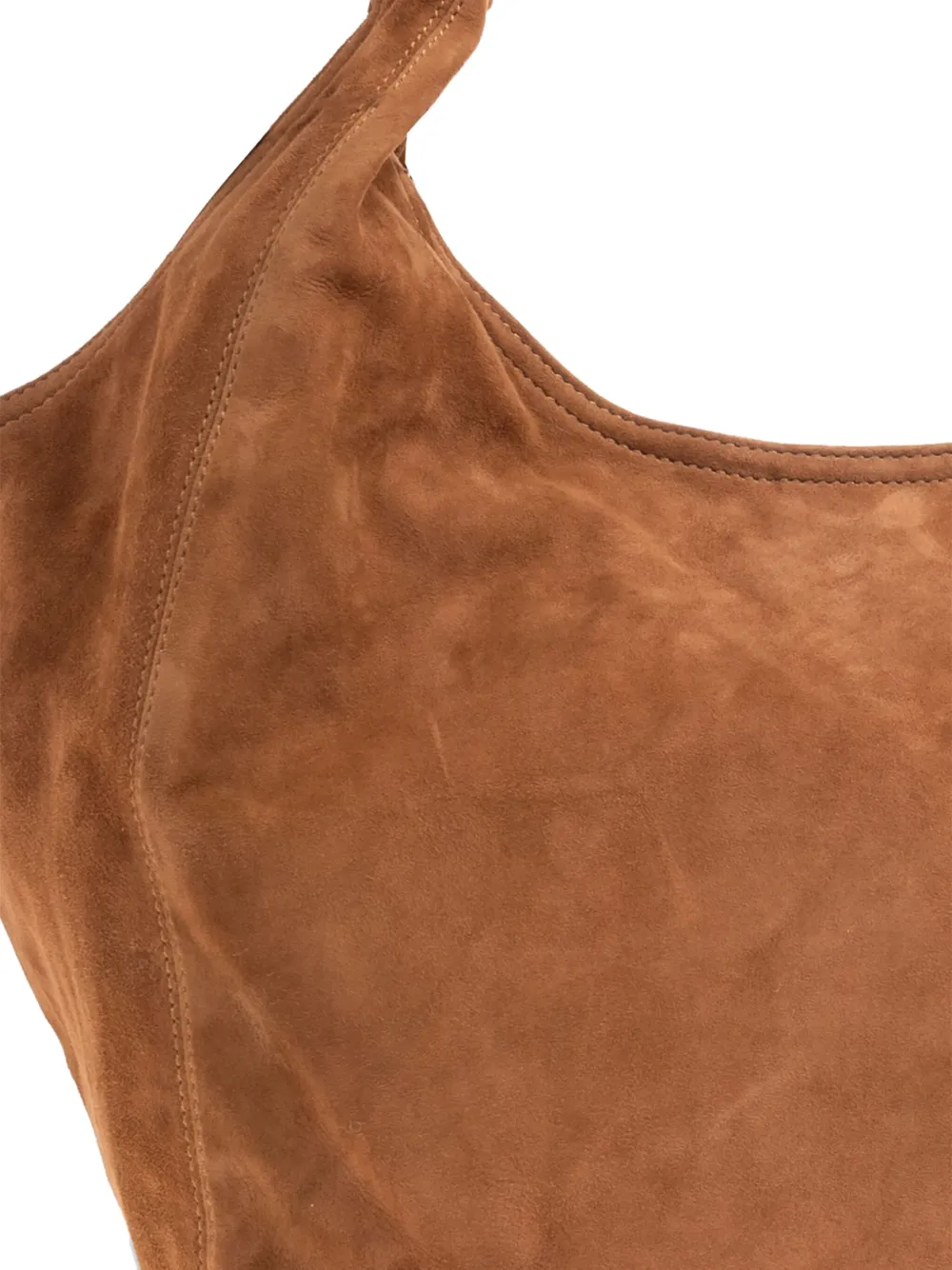 Samsoe & Samsoe Sacima Suede Shoulder Bag In Brown