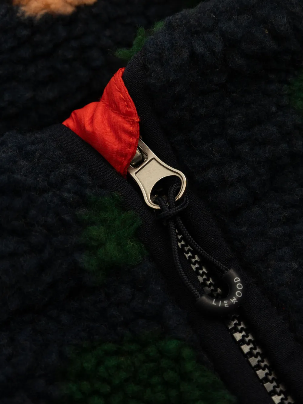 Liewood Teddy fleece jack Zwart