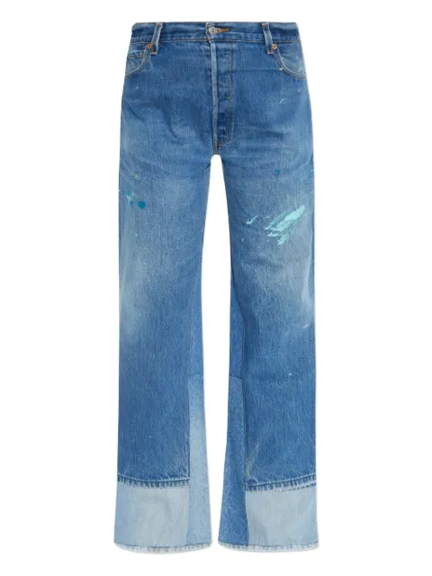 RE/DONE paint-splatter panelled jeans