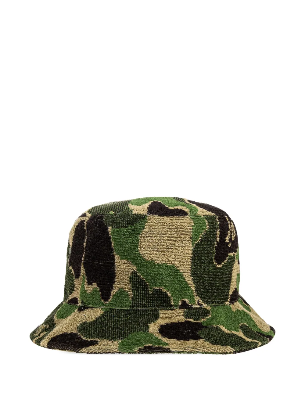 A BATHING APE Ape Head camouflage bucket hat - Groen