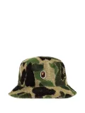 A BATHING APE® Ape Head camouflage bucket hat - Green