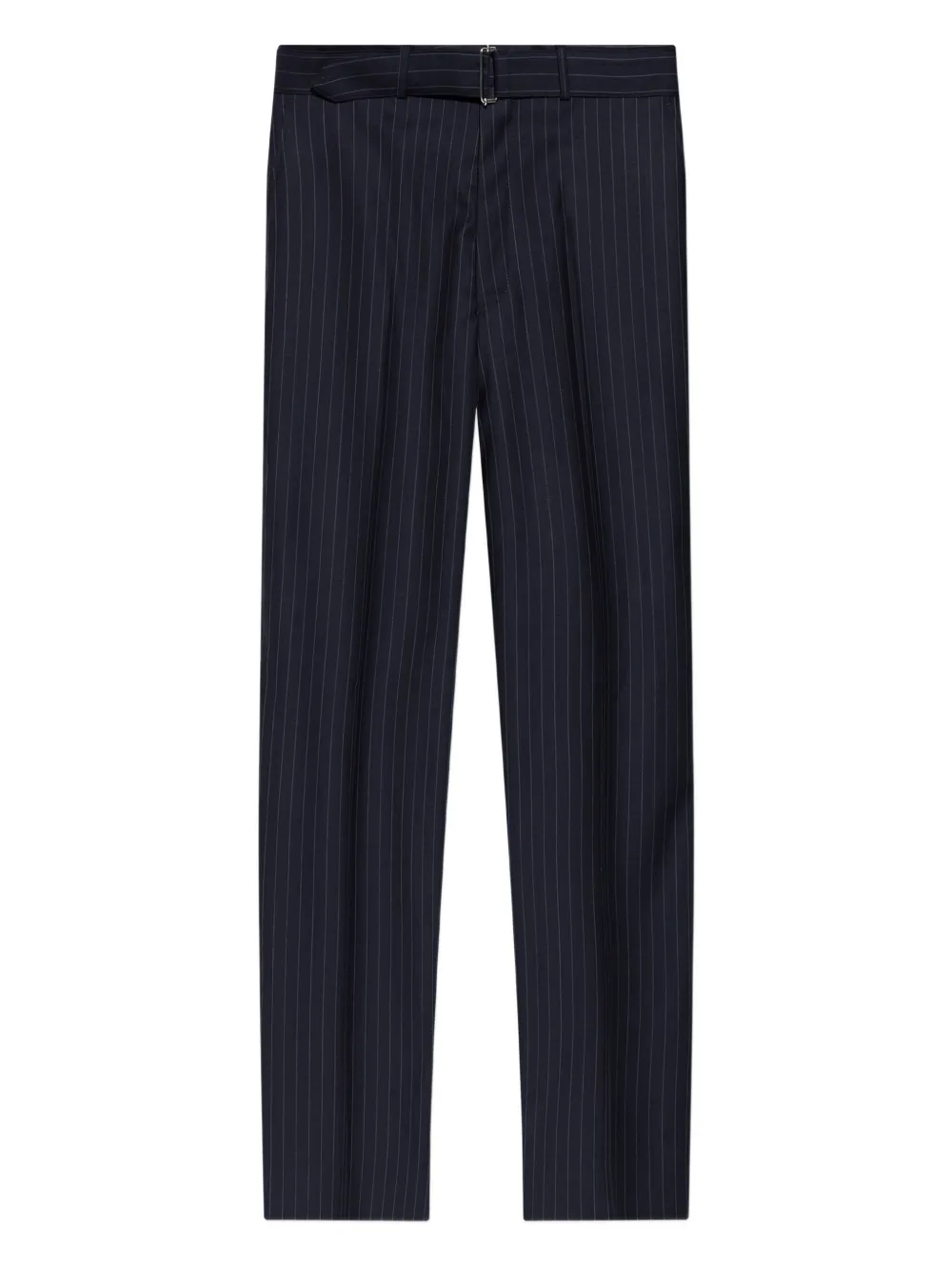 Officine Generale pinstripe belted trousers | Blue | Image 1