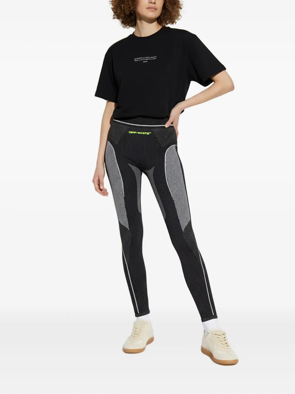 Off-White striped panelled trousers | Skinny Pants | Image 2