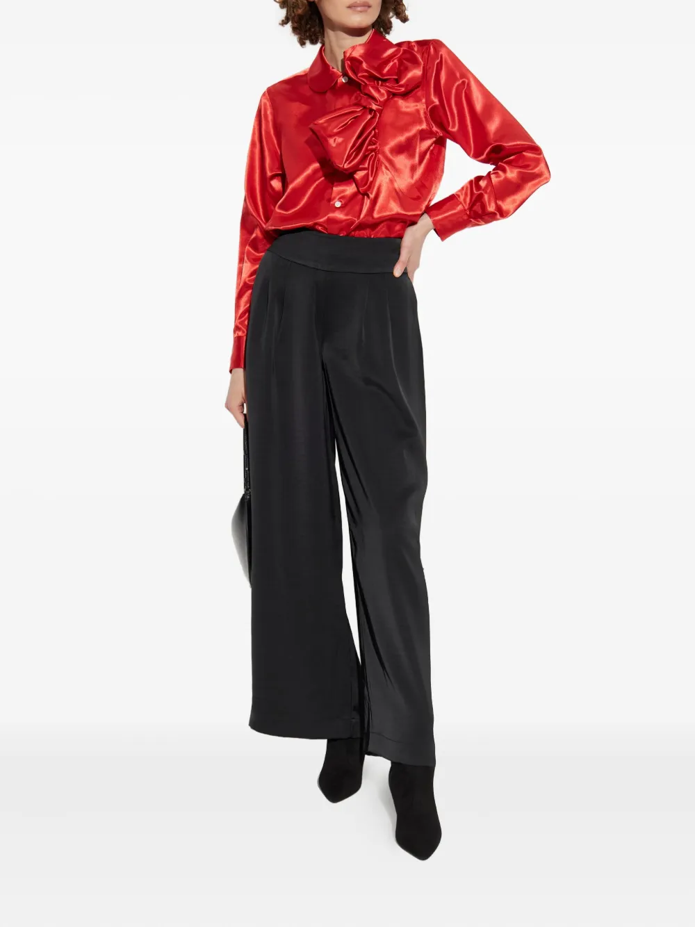 Comme Des Garçons Comme Des Garçons bow-embellished blouse - Rood