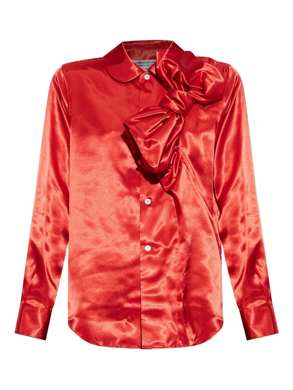 Comme Des Garçons Comme Des Garçons bow-embellished blouse | Red | Image 1