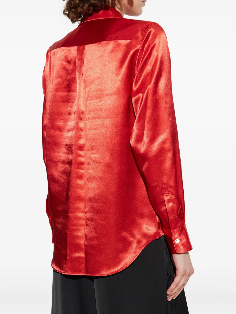 Comme Des Garçons Bow-embellished Blouse In Red