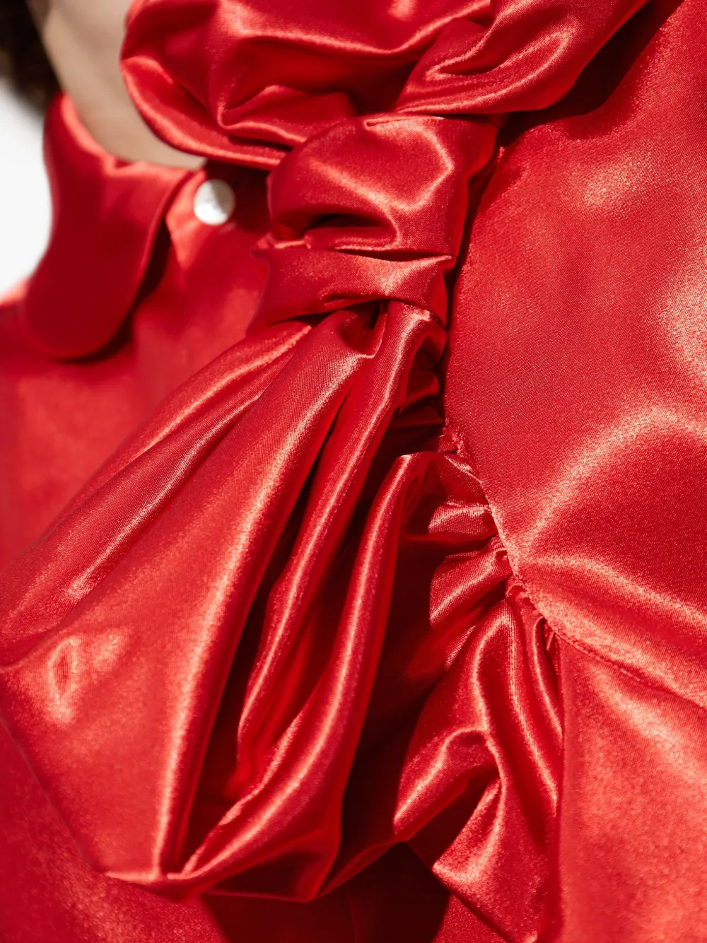 Comme Des Garçons Comme Des Garçons Shirt verfraaid met strik Rood