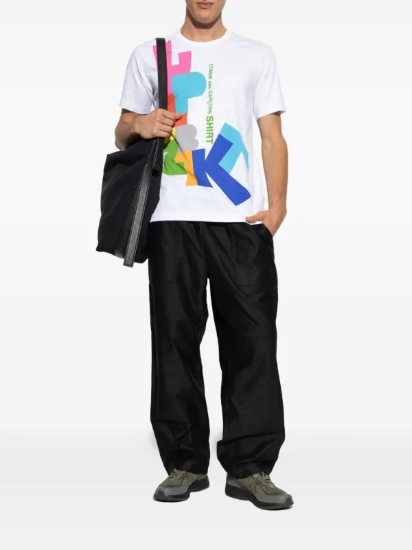 Comme Des Garçons Shirt graphic-print T-shirt | White | FARFETCH