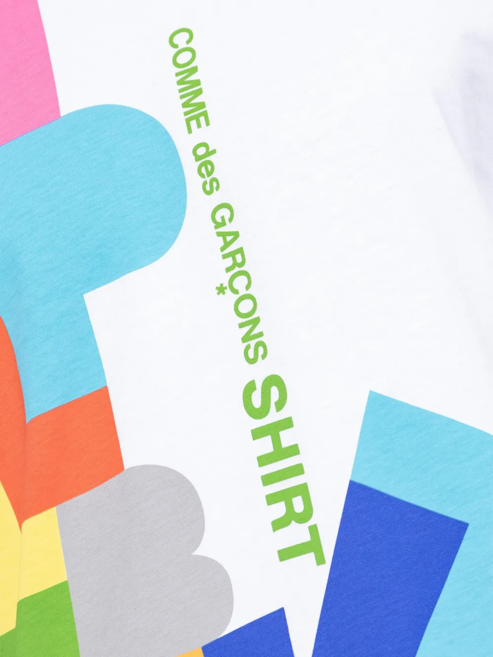 Comme Des Garçons Shirt T-shirt met grafische print Wit