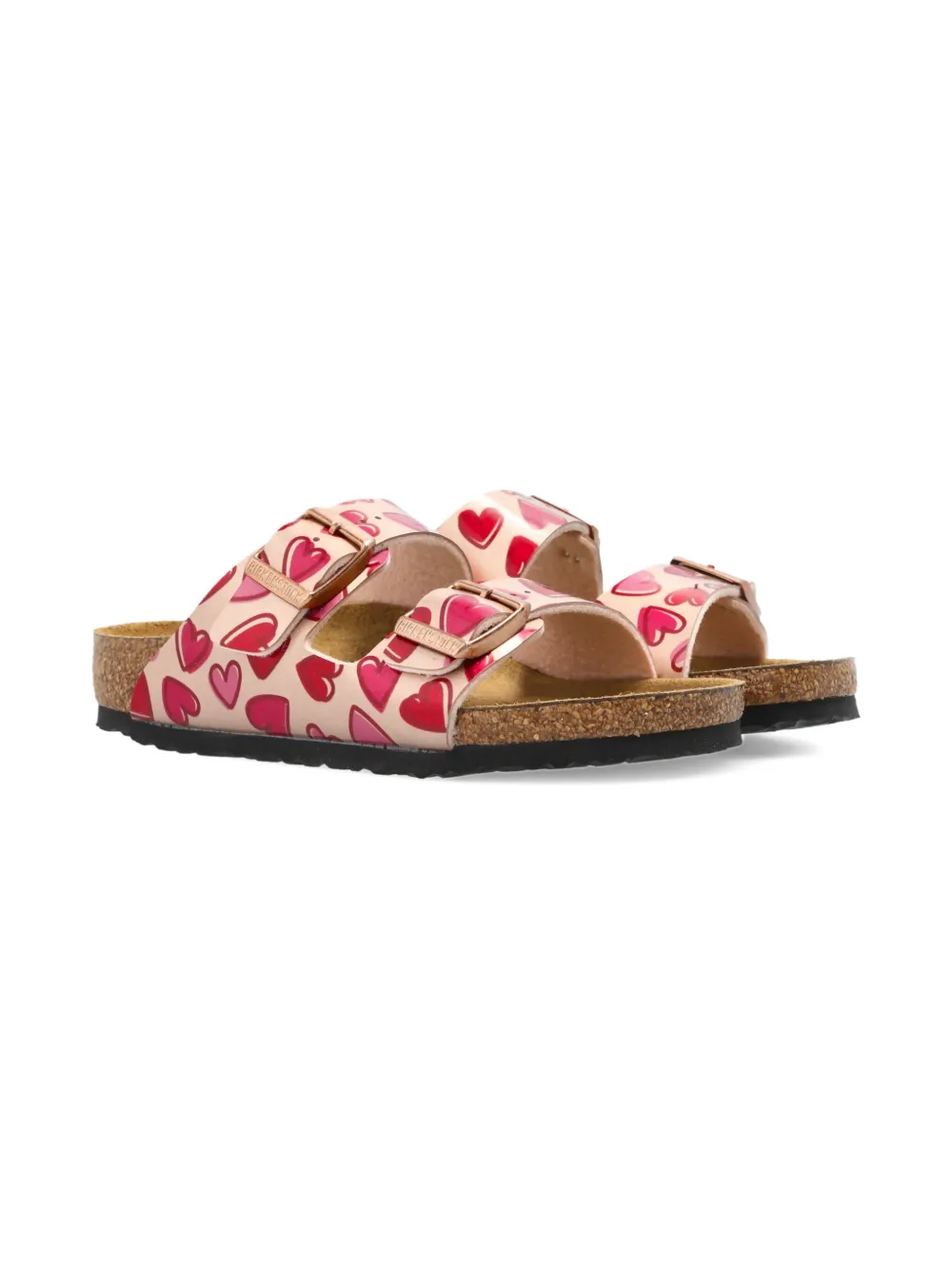 Birkenstock Kids Arizona heart-print sandals Pink