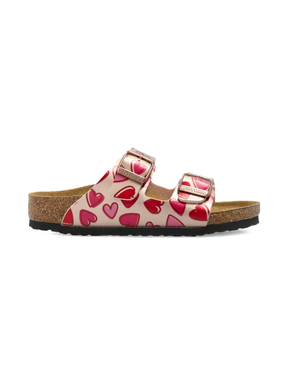 Birkenstock Kids Arizona heart-print sandals Pink