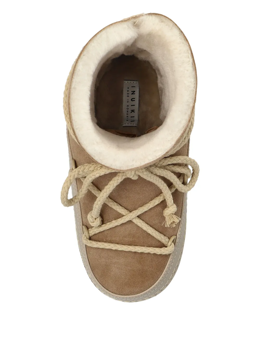 Inuikii leather lace-up snow boots Neutrals
