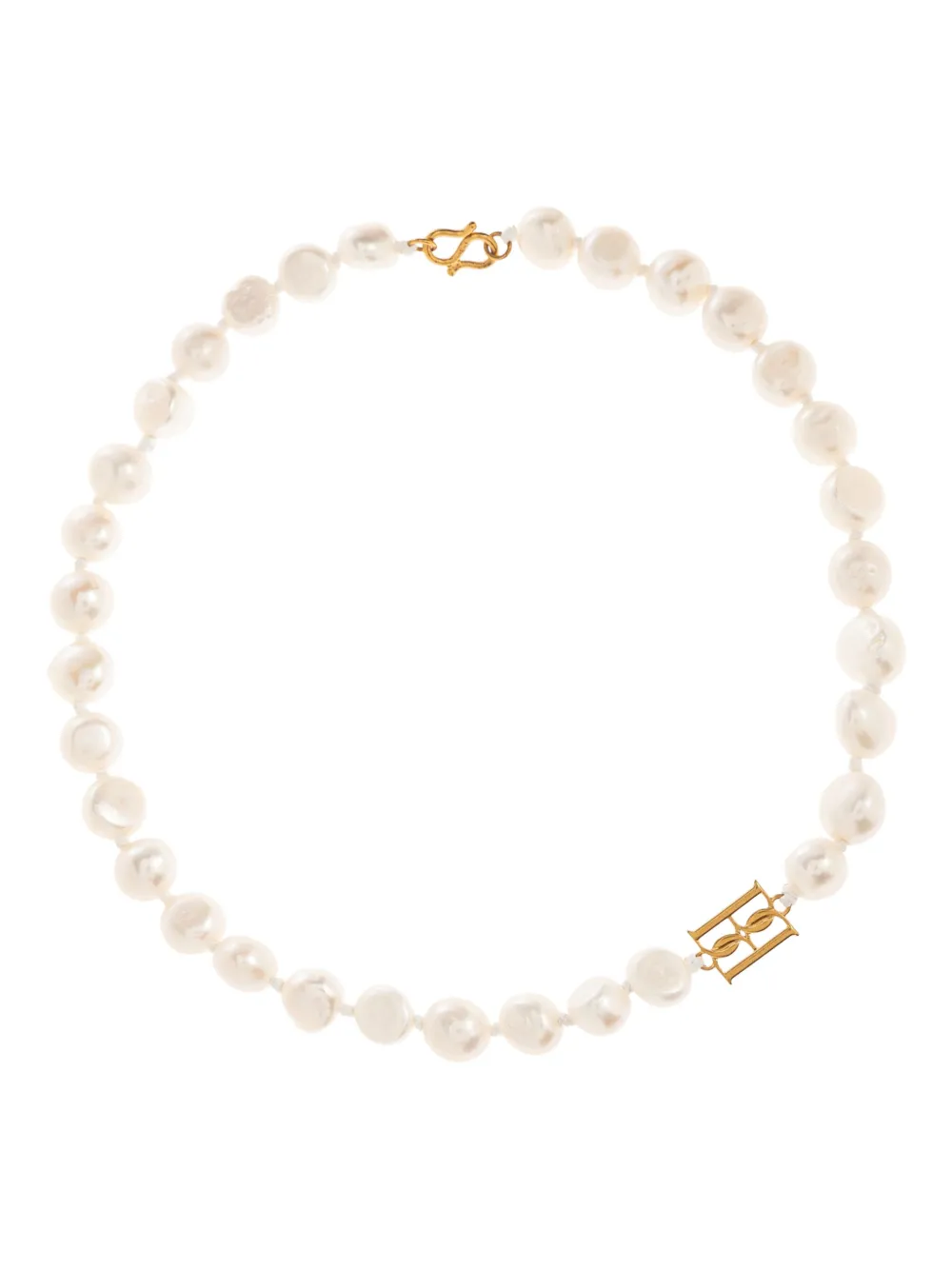 By Malene Birger freshwater-pearl necklace - ホワイト By Malene Birger freshwater-pearl necklace - ホワイト