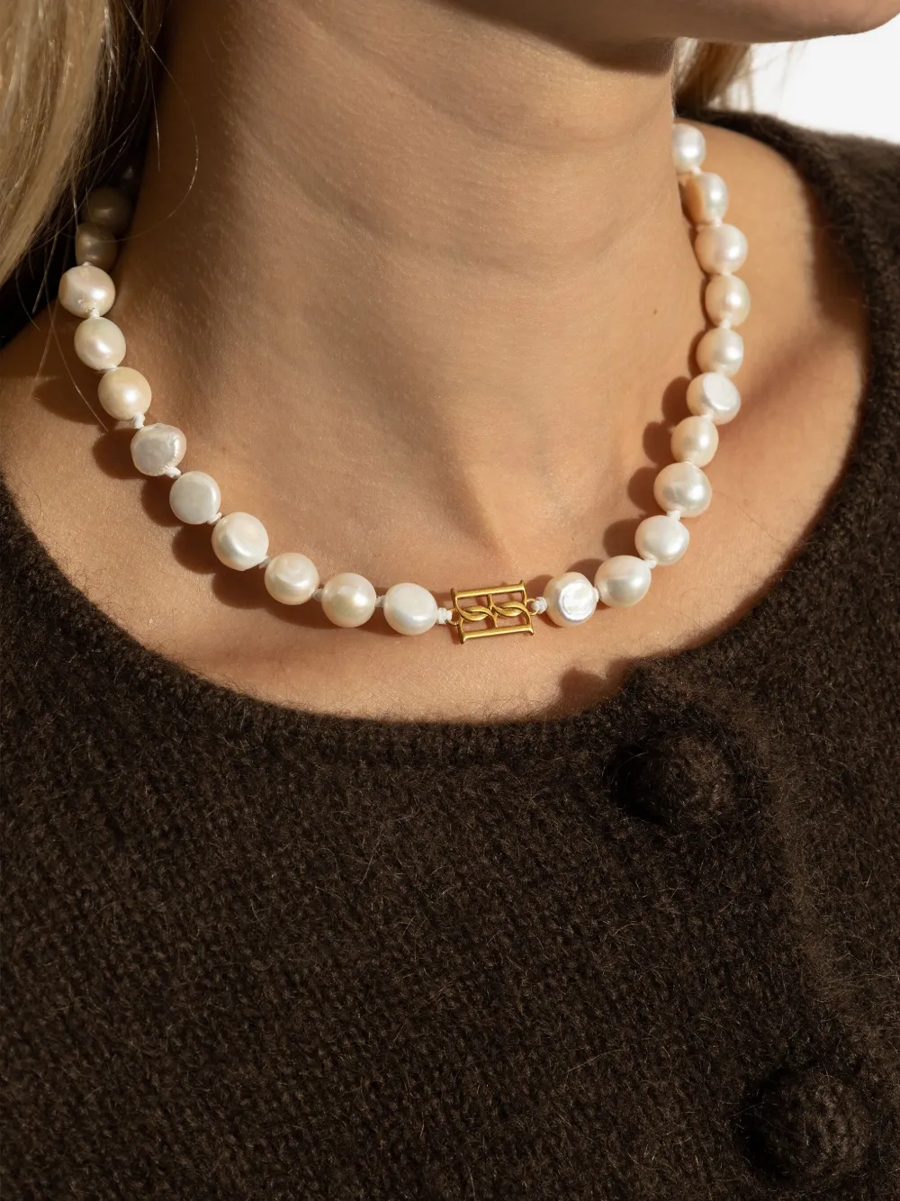 By Malene Birger freshwater-pearl necklace - Wit