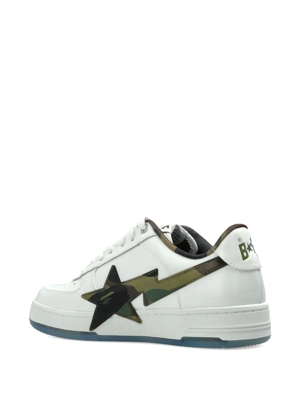 A BATHING APE Camo-Star sneakers Wit