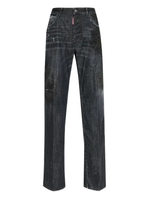 DSQUARED2 paint-splatter distressed jeans