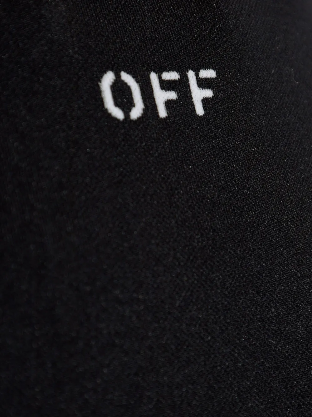 Off-white Crew-neck Short-sleeve Bodysuit In Black