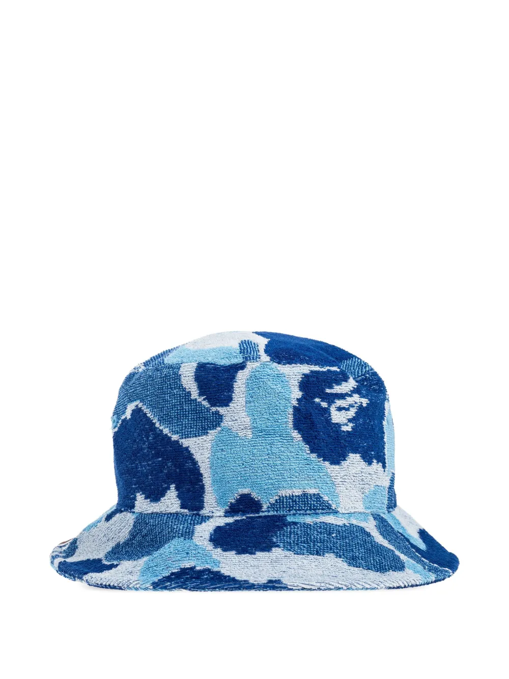 A BATHING APE Ape Head camouflage bucket hat - Blauw