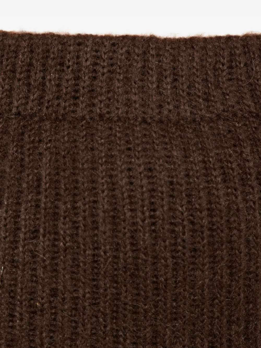 By Malene Birger Ribbed-knit Mini Skirt In Brown