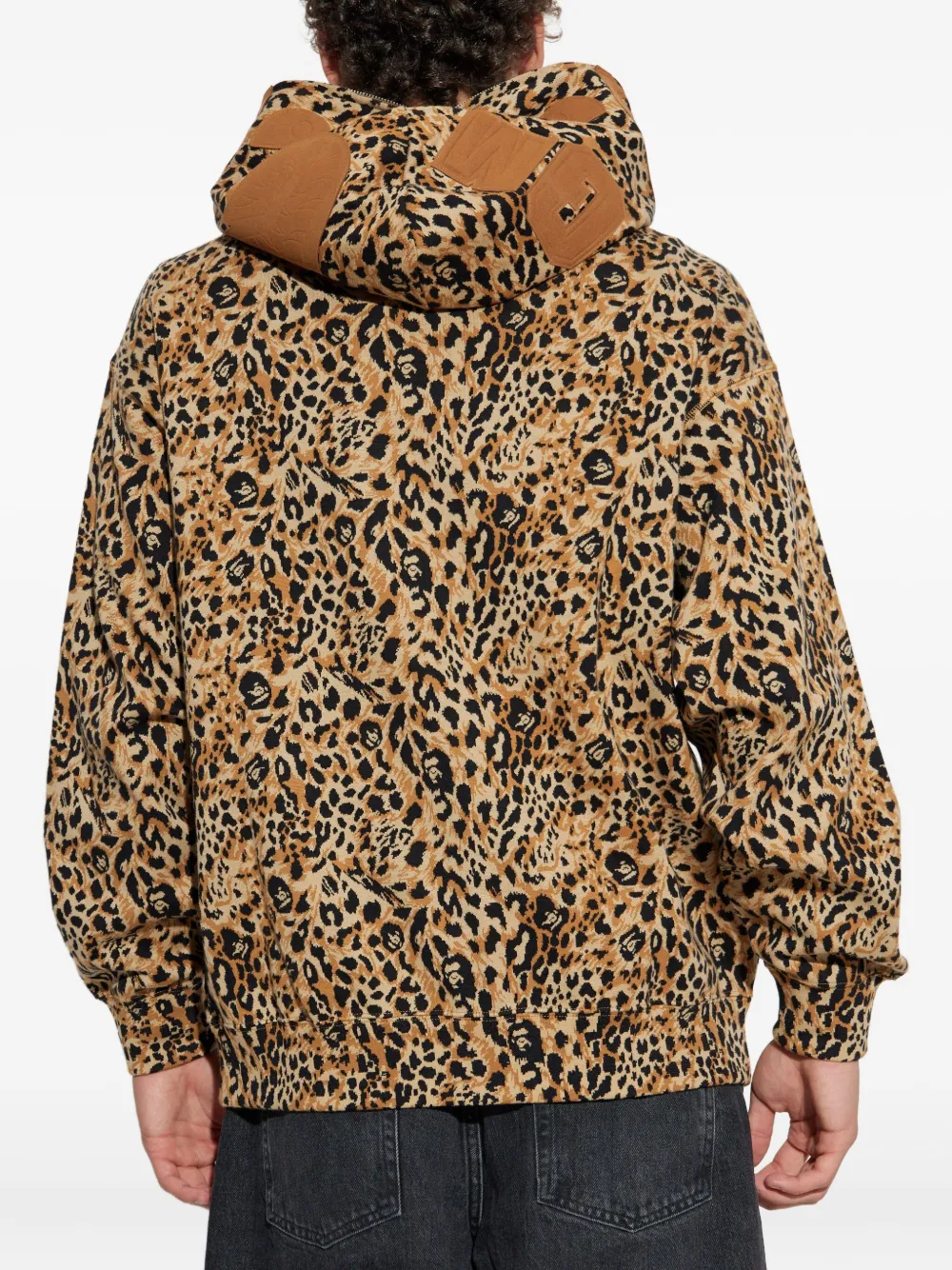 A Bathing Ape Leopard-pattern Hoodie In Animal Print