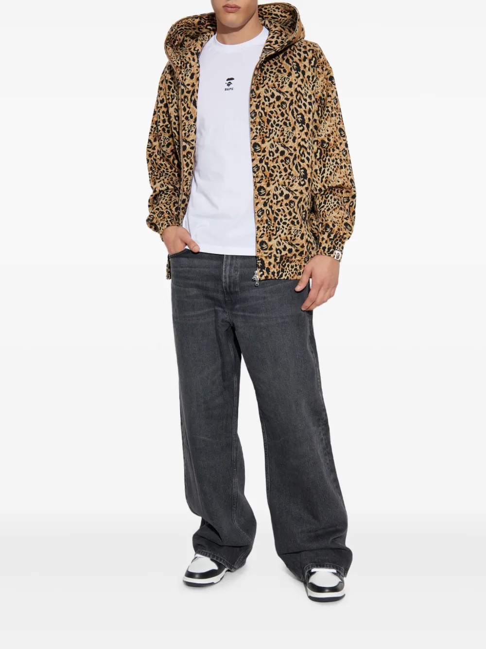 A BATHING APE® leopard-pattern hoodie | Hoodies | Image 2