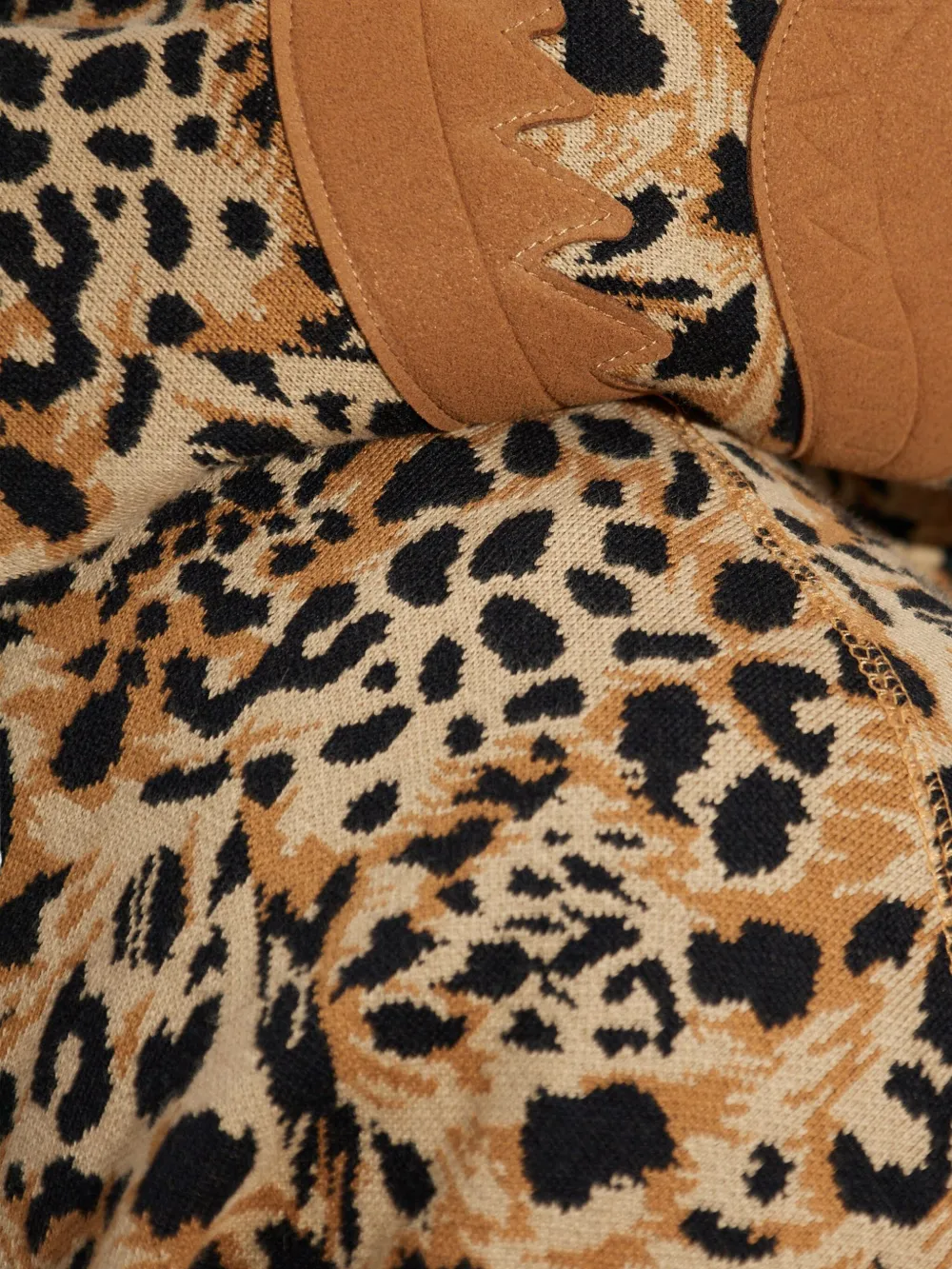 A BATHING APE Hoodie met luipaardprint Bruin