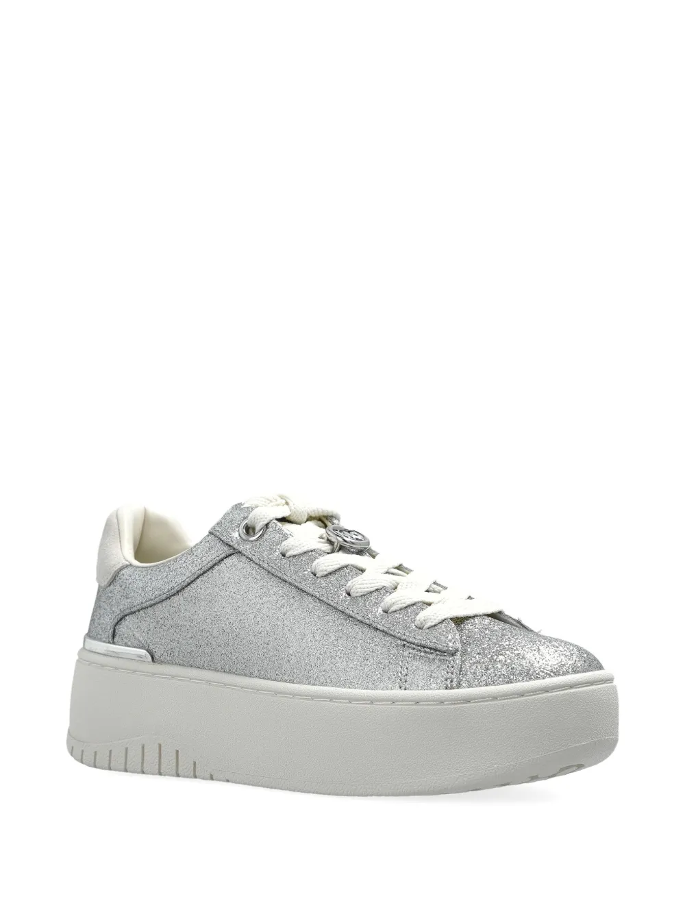 Michael Michael Kors logo-detail glitter-embellishment sneakers - Zilver