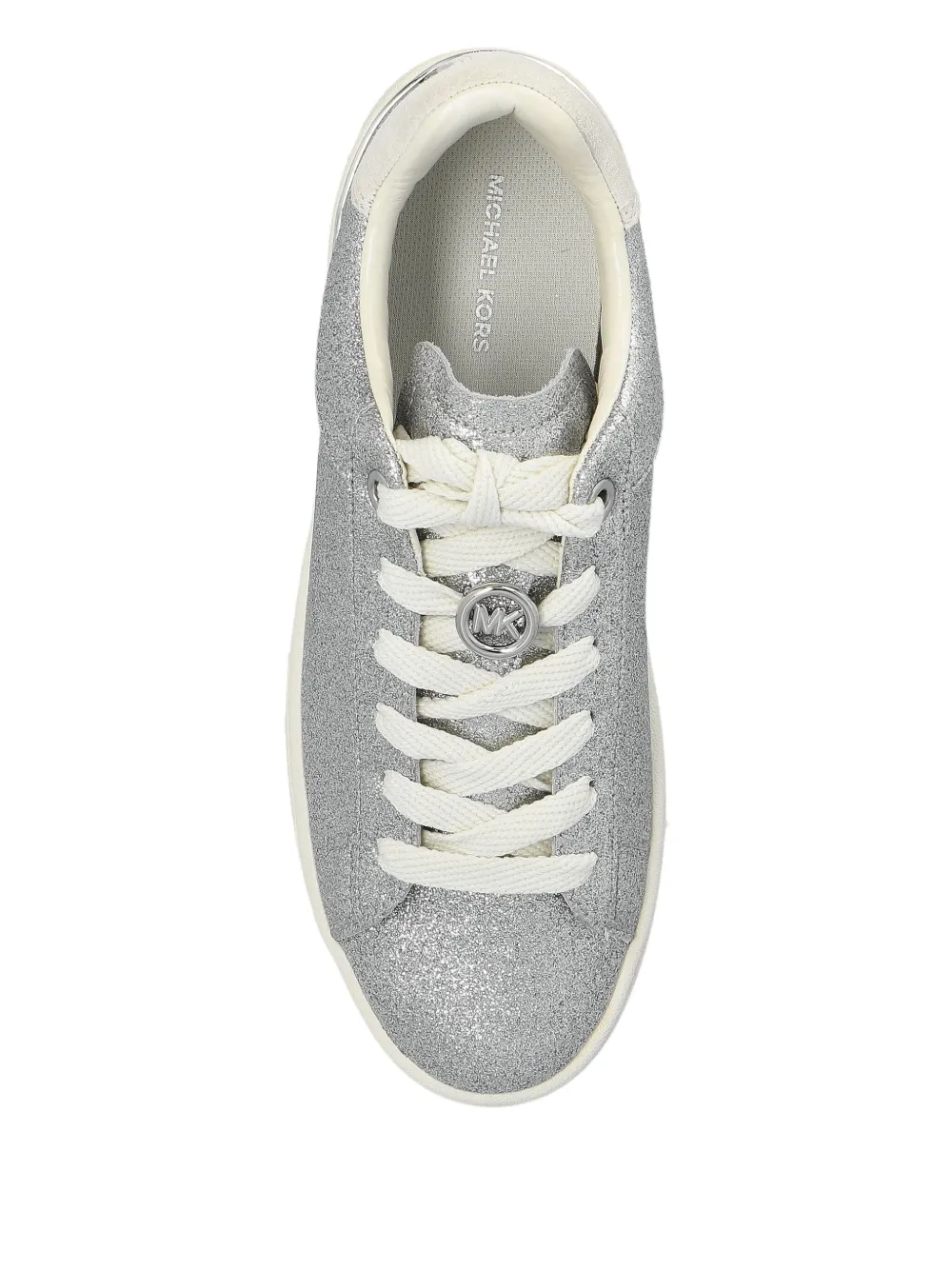 Michael Kors logo-detail glitter-embellishment sneakers Silver