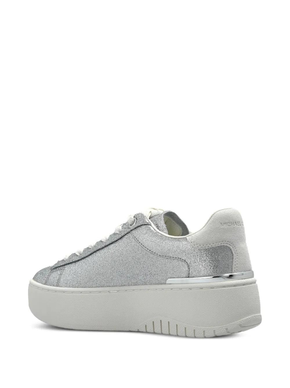 Michael Kors Sneakers met glitter en logodetail Zilver