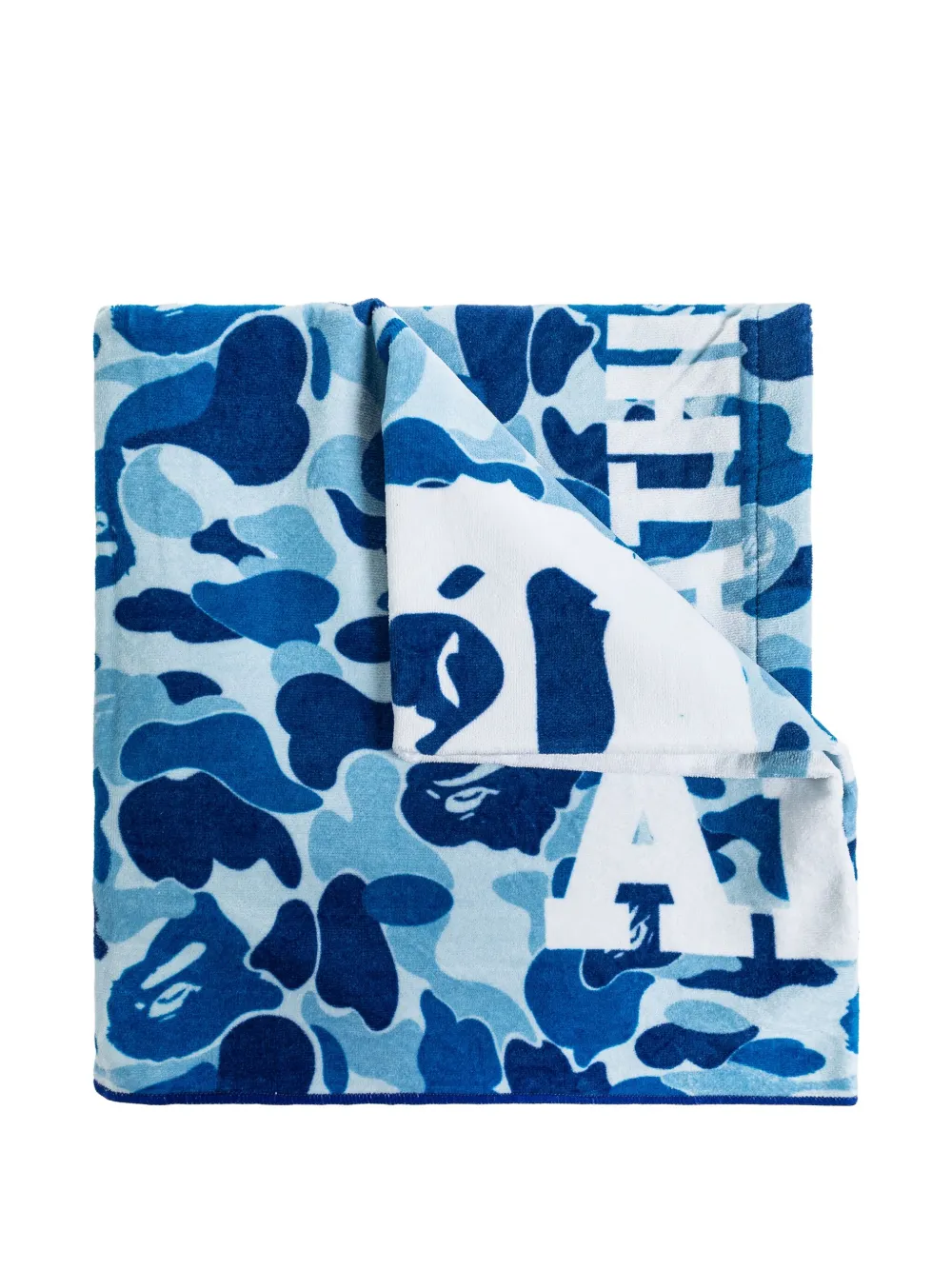 A BATHING APE® camouflage-pattern towel | Blue | Image 1